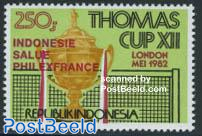 Thomas cup 1v with red overprint (from s/s)