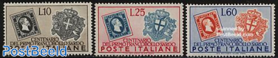 Sardinia stamp exposition 3v