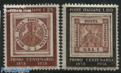 Napel stamp centenary 2v