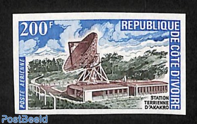 Akakro satellite station 1v imperforated