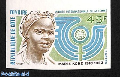 Int. Woman's year 1v, imperforated