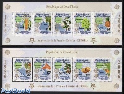 50 Years Europa Stamps 2 s/s