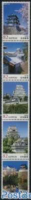 Japanese Castles No. 4 5v [::::]