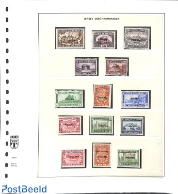 Set of 14 MNH duty stamps with SPECIMEN overprints