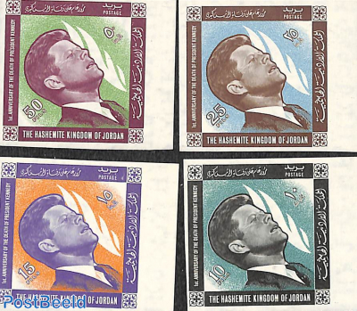 President Kennedy 4v, imperforated