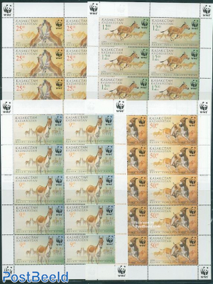 WWF, Donkeys 4 minisheets