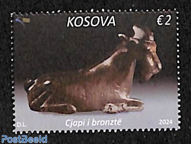 Bronze goat (coloured borders)