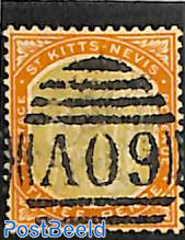 3d,, WM Crown-CA, Stamp out of set, used A09