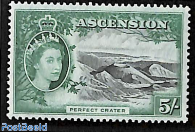 5sh, crater, Stamp out of set