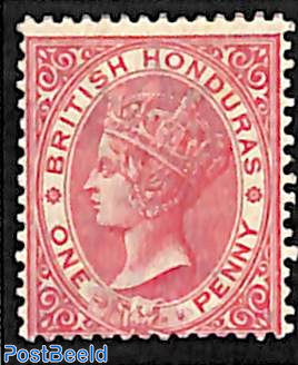 1d rosa, WM CA-Crown, perf. 14, Stamp out of set