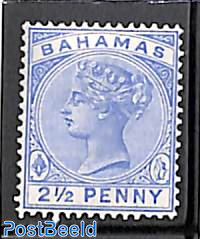 2.5p, Ultramarin, Stamp out of set
