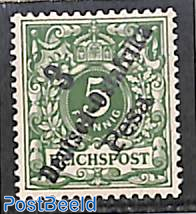 Ostafrika, 3p on 5pf, Stamp out of set