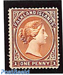 1c, Brownred, Stamp out of set