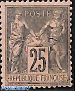 25c, Stamp out of set
