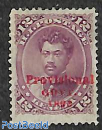 12c, Stamp out of set, red overprint