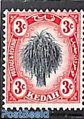 Kedah 3c, Stamp out of set