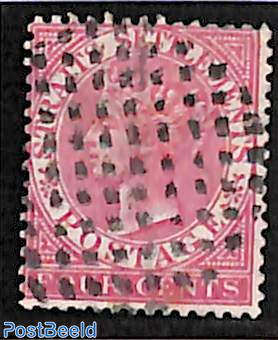 Straits Settlements, 4c, WM Crown-CC, stamp out of set