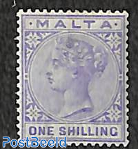 1sh, dull violet, Stamp out of set