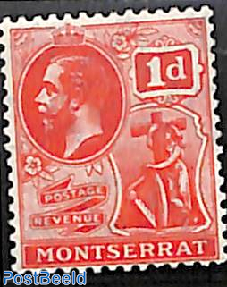 1d, carmine, Stamp out of set