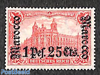 German Post, 1P25, Stamp out of set