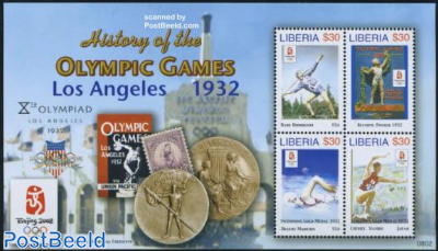 Olympic history, Los Angeles 1932 4v m/s