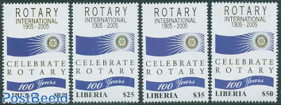 Rotary centenary 4v