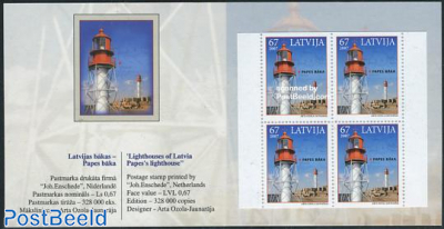 Papes lighthouse, booklet