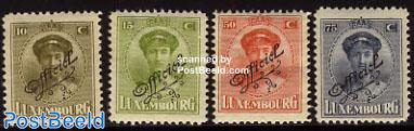 On service, overprints 4v