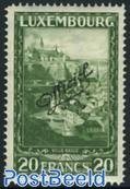 On service overprints 1v