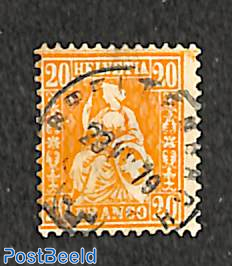 20c Orange, Stamp out of set