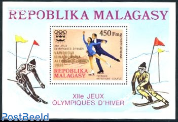 Winter Olympic Games s/s, gold overprint