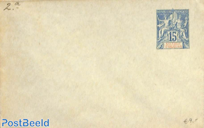 Anjouan, envelope 15c, 116x76mm