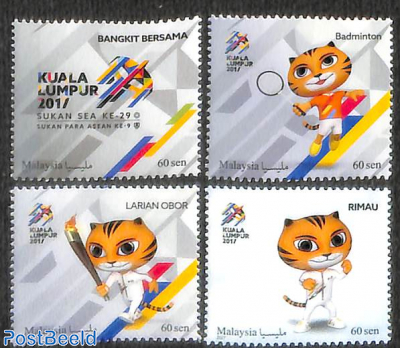 Stamp 2017 Malaysia Sea Games 4v 2017 Collecting Stamps Postbeeld Online Stamp Shop Collecting