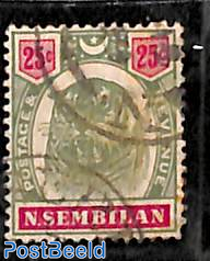 Negeri Sembilan, 25c, Stamp out of set 