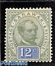 Sarawak, 12c, Stamp out of set