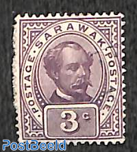 Sarawak, 3c, stamp out of set