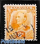 Sarawak, 8c, Stamp out of set