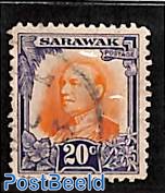 Sarawak, 20c, Stamp out of set