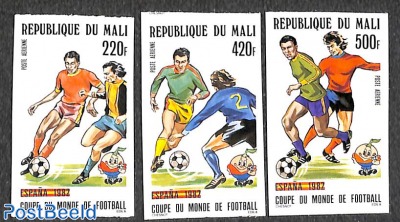 World Cup Football 3v, Imperforated
