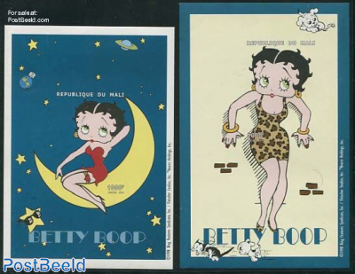Betty Boop 2 s/s, Imperforated