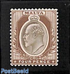 4d, WM Crown-CA, Stamp out of set