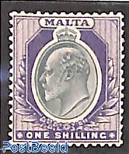 1sh, WM Crown-CA, Stamp out of set, without gum