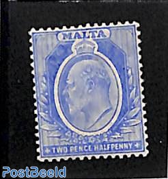 2.5p ultramarin, Stamp out of set