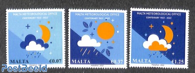 Centenary of meteorological office 3v