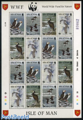 WWF, Birds minisheet (= 4 sets)