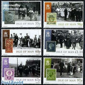 Royal history & stamps 6v
