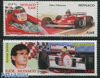 Gilles Villeneuve, Ayrton Senna 4v (2x[:])