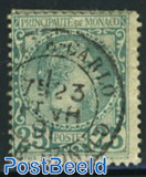 25c blue-green, used