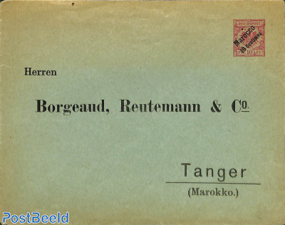 German Post, Private envelope 10c on 10pf