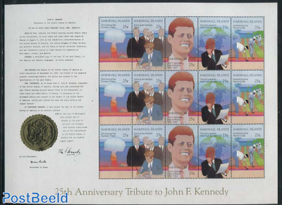 J.F. Kennedy minisheet